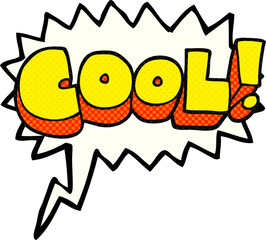 cool freehand drawn comic book speech bubble cartoon symbol