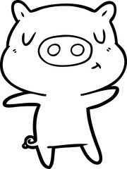 cartoon content pig
