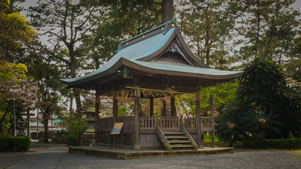 Obraz premium Sacred Dance Stage at Shinto Shrine in Shizuoka Japan