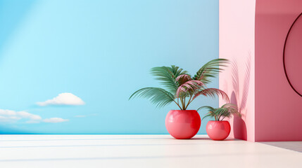 Fototapeta premium Interior decor with copyspace