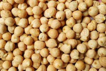 Heap of Dried Chickpeas, a Nutritious Legume Good for Overall Health