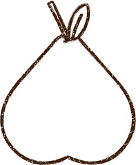 Fruit Charcoal Drawing