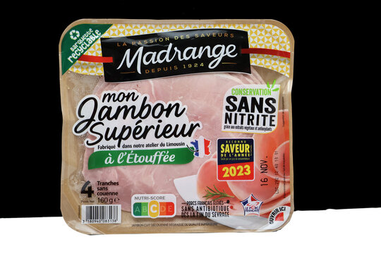 jambon sup&eacute;rieur cuit &agrave; l &eacute;touff&eacute; sans nitrite