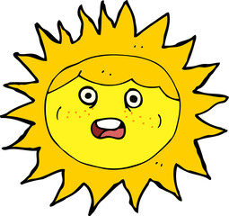 sun cartoon character