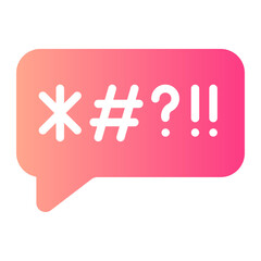 swear gradient icon