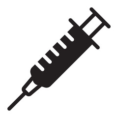 syringe glyph icon