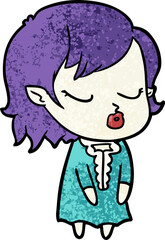 cute cartoon vampire girl