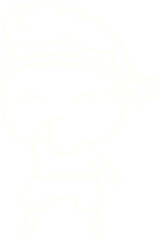 Karate Expert Chalk Drawing