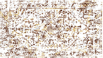 Carpet and Fabric print design with grunge and distressed texture repeat pattern 
