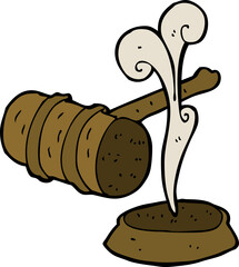 cartoon gavel