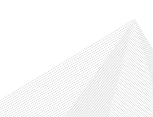 Architecture building 3d. Concept sketch.