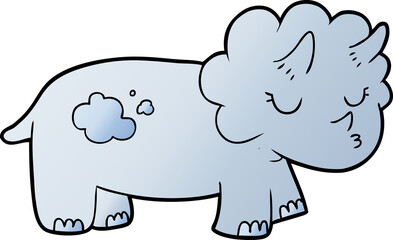 cartoon triceratops