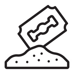 cocaine line icon