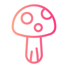 mushroom gradient icon