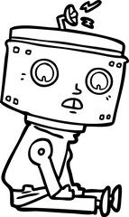 cartoon robot