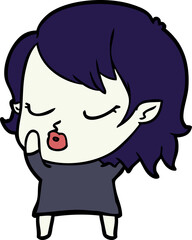 cute cartoon vampire girl