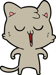cartoon cat singing