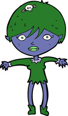 cartoon vampire girl