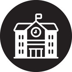 school glyph icon