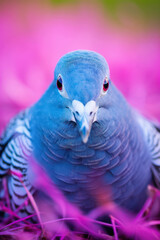 Closeup wildlife pigeon nature beak wild portrait eye background animals birds feather