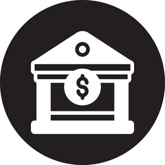 bank glyph icon