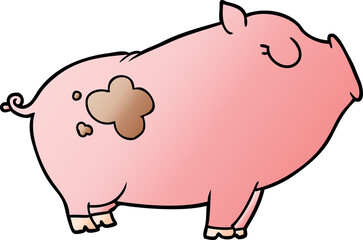 cartoon pig