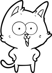 funny cartoon cat