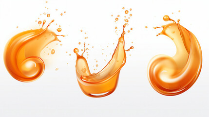 Elegant Caramel Splashes and Transparent Waves: Delicious Dessert Concept with Sweet Motion - Gourmet Confectionery Background for Culinary Creativity and Luxury Treats.