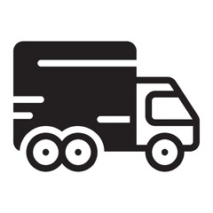 truck glyph icon