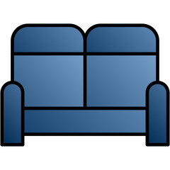 cinema sofa vector design .svg