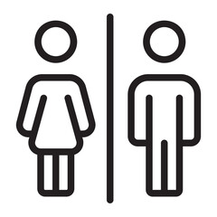 restroom line icon