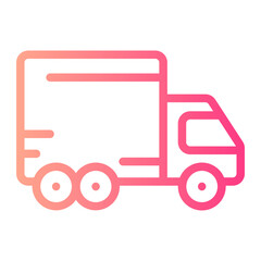truck gradient icon