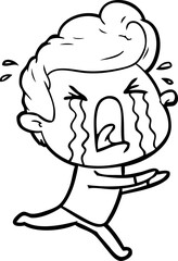 cartoon crying man