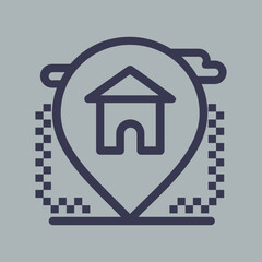 REAL ESTATE - set of thin line vector icons. Pixel perfect. Editable stroke. The set contains icons: Apartment, Residential Building, Real Estate Developer, Real Estate Agent, Real Estate Investment, 