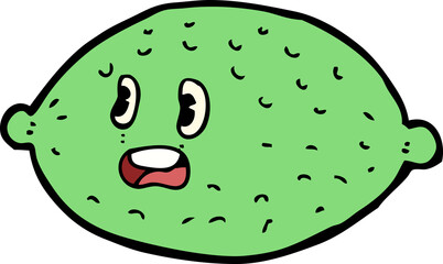 cartoon lime