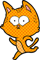 cartoon cat running