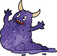 cartoon doodle demon