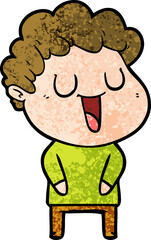 laughing cartoon man