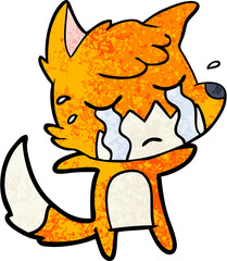 crying fox cartoon