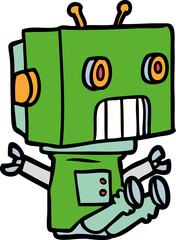 cartoon robot