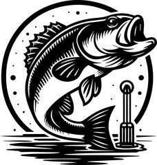 black and white fish