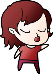 cute cartoon vampire girl