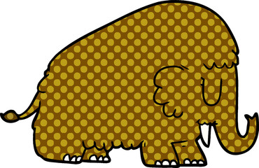 cartoon mammoth