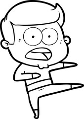 cartoon shocked man