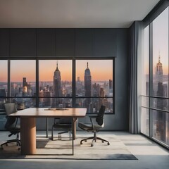 Panoramic view of the city skyline, offering a sense of inspiration and sophistication