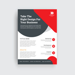 modern business flyer design template