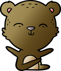 happy cartoon bear