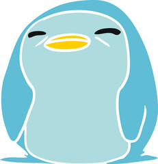 cartoon illustration kawaii of a cute penguin