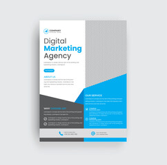 modern business flyer template design