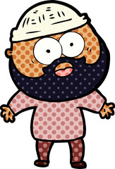 cartoon bearded man